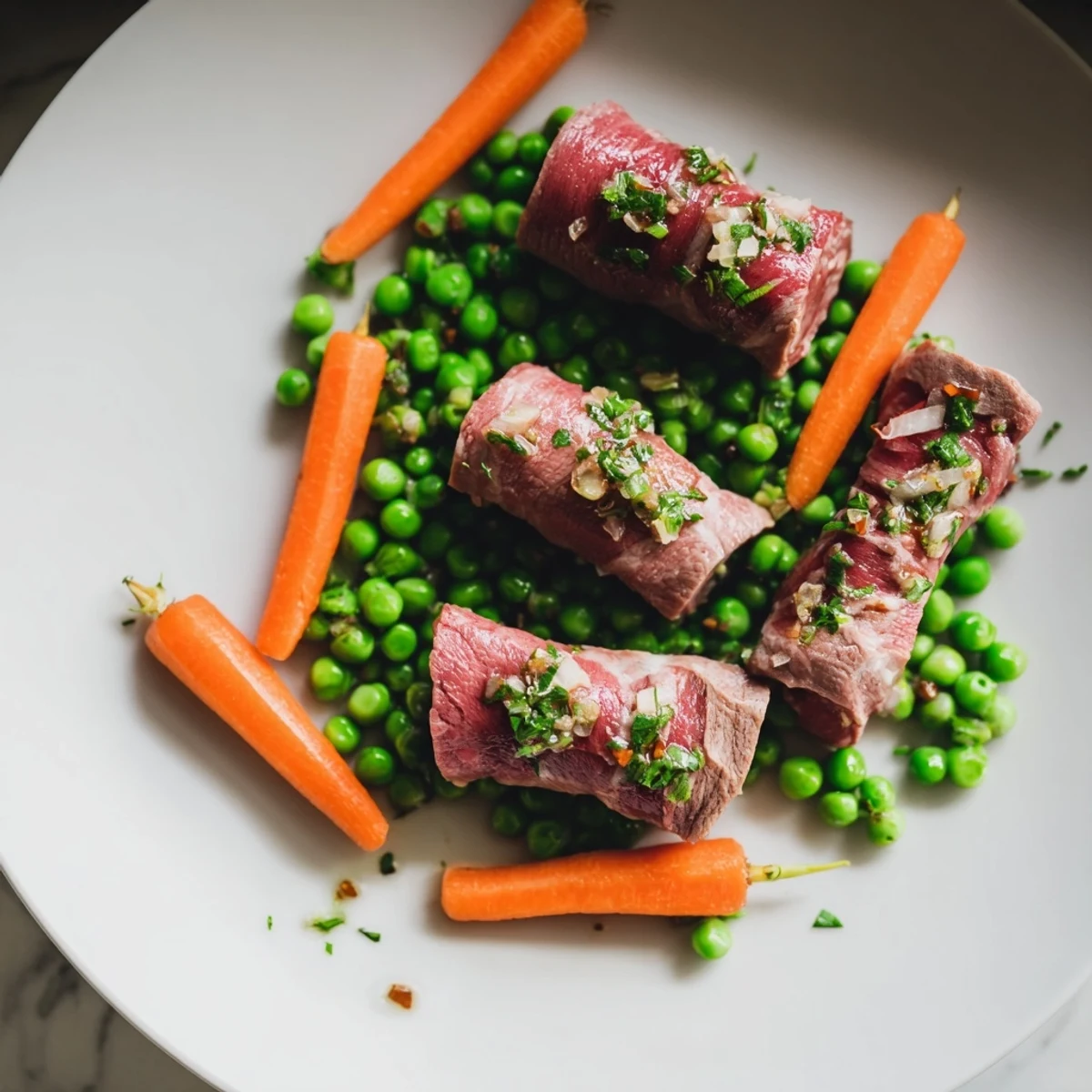 Savory skillet beef stir-fry, vibrant with fresh vegetables in a glistening, umami sauce.