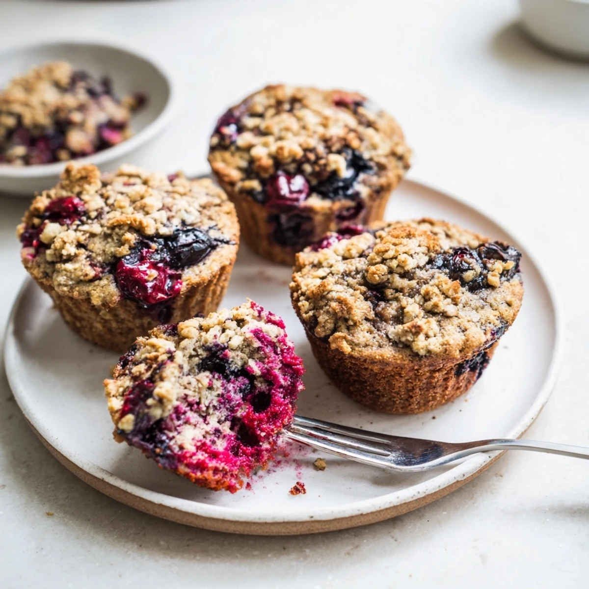 Golden, baked fluffy homemade blueberry muffins with a delightful streusel topping, ready to enjoy.