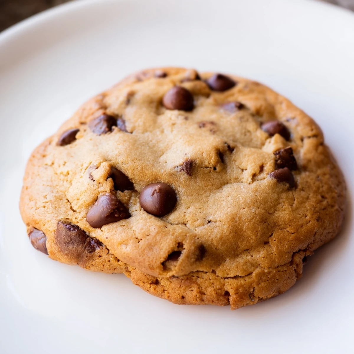 A close-up of a mini batch of delicious Air-Fryer Chocolate Chip Cookies, the perfect weeknight treat.