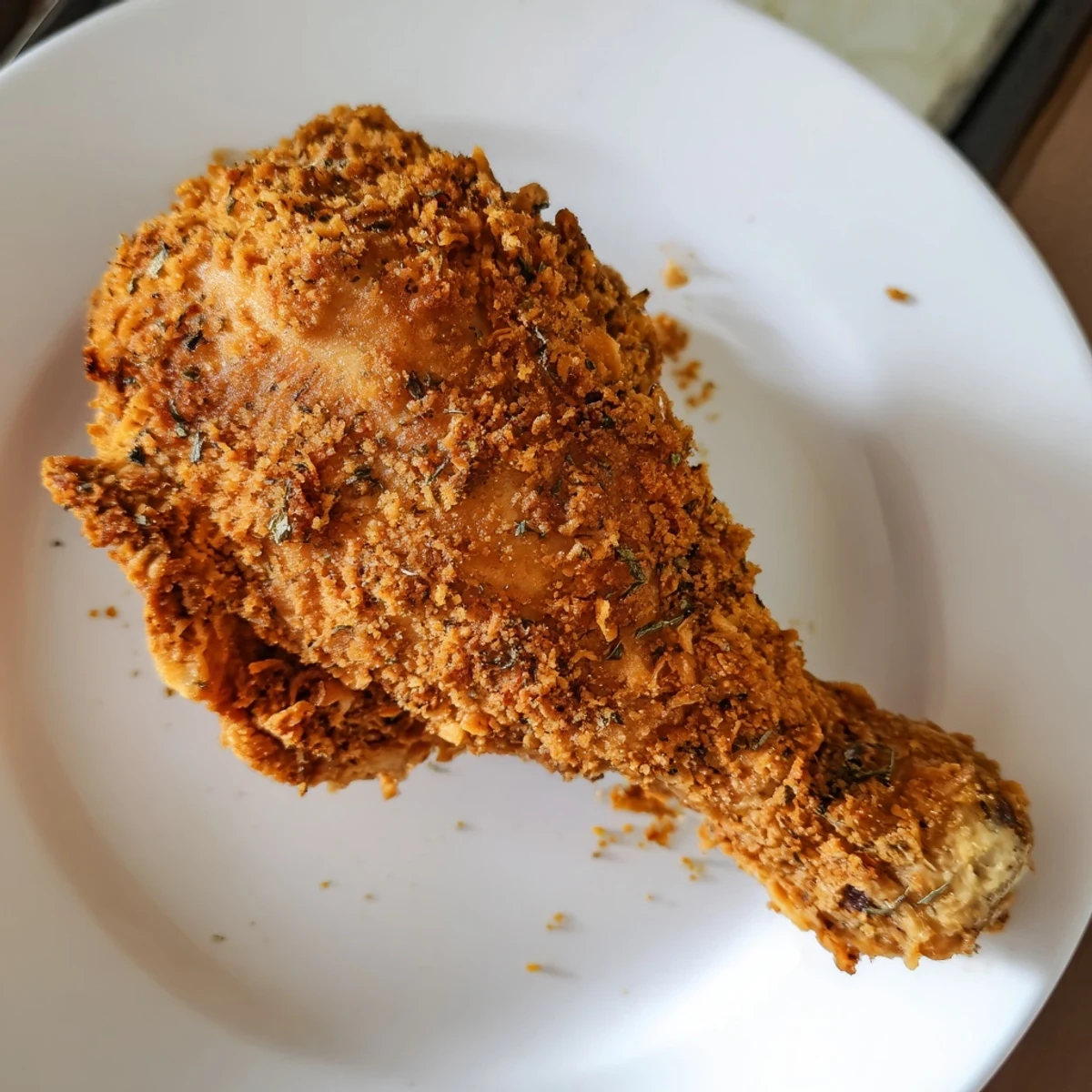 Golden, crispy KFC-style fried chicken, the star of this homemade recipe, ready to serve.