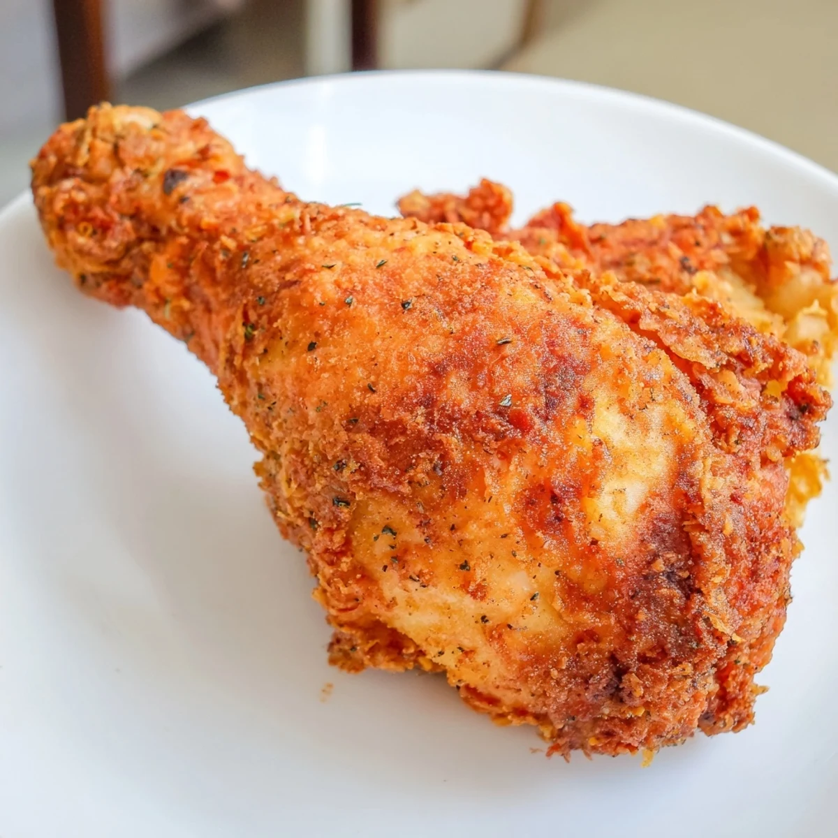 This recipe for KFC Crispy Chicken highlights golden-brown, juicy pieces of fried goodness for dinner.