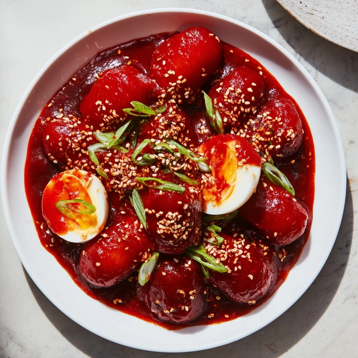 Chewy Spicy Sweet Tteokbokki