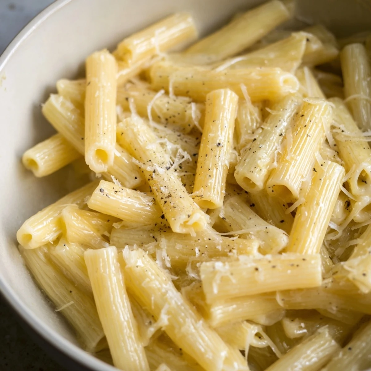 Enjoy this easy microwave pasta with buttery noodles and a sprinkle of grated Parmesan cheese.