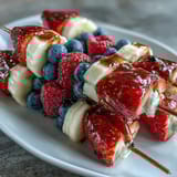 Red White Blue Fruit Skewers