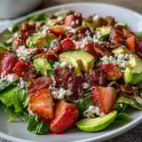 Spring Cobb Salad Strawberries Avocado