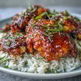 Honey Garlic Chicken with Rice