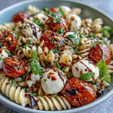Summer Pasta Caprese Basil