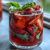 Strawberry Basil Mocktail