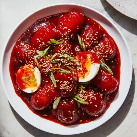 Chewy Spicy Sweet Tteokbokki