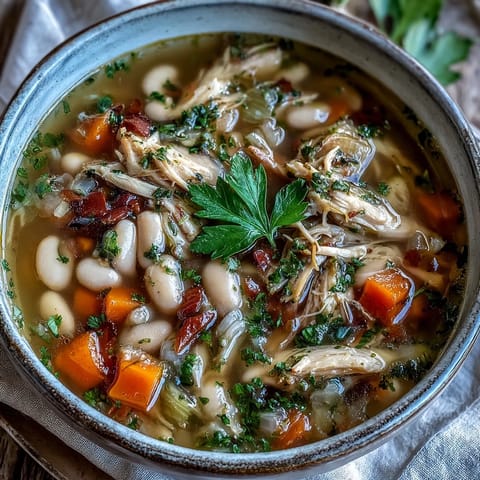Smoked Turkey White Bean Soup