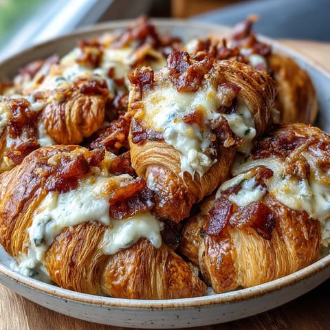 Ham Cheese Croissant Bake