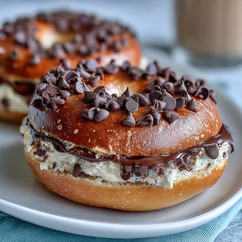Chocolate Chip Protein Bagels
