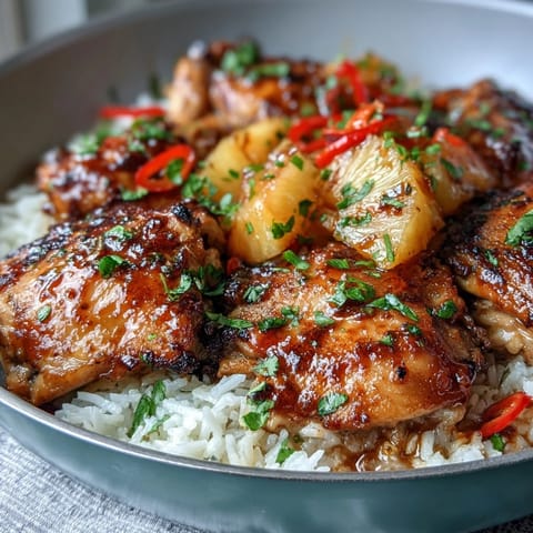 Pineapple Chicken Rice Skillet