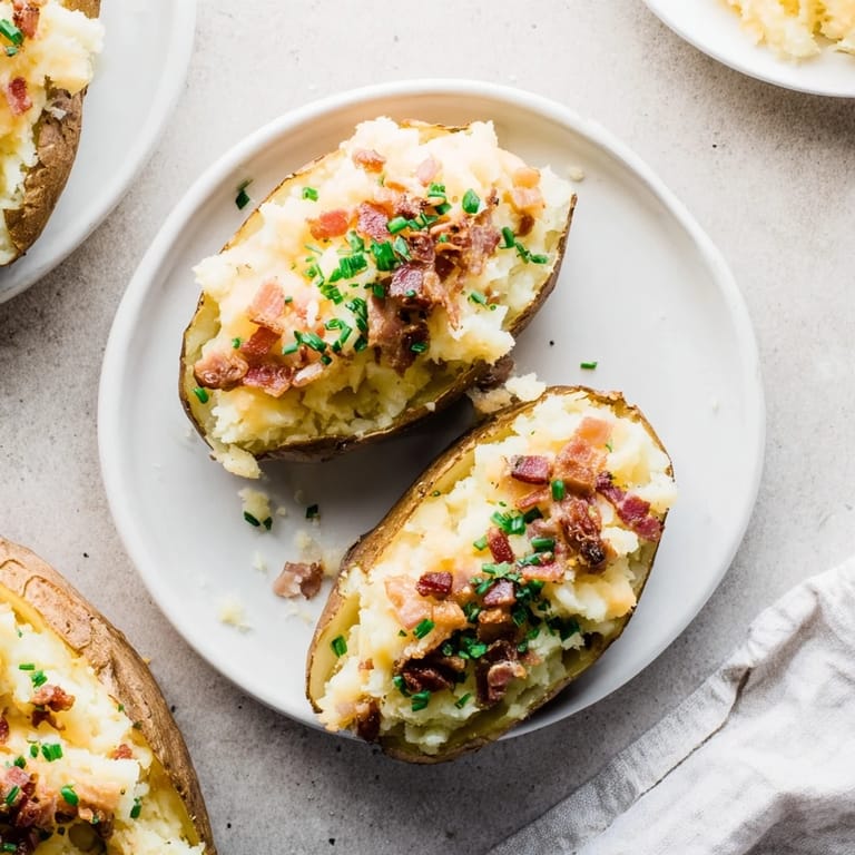Savory Loaded Sweet Potato Skins piled high, offering a delectable combination of textures and flavors.