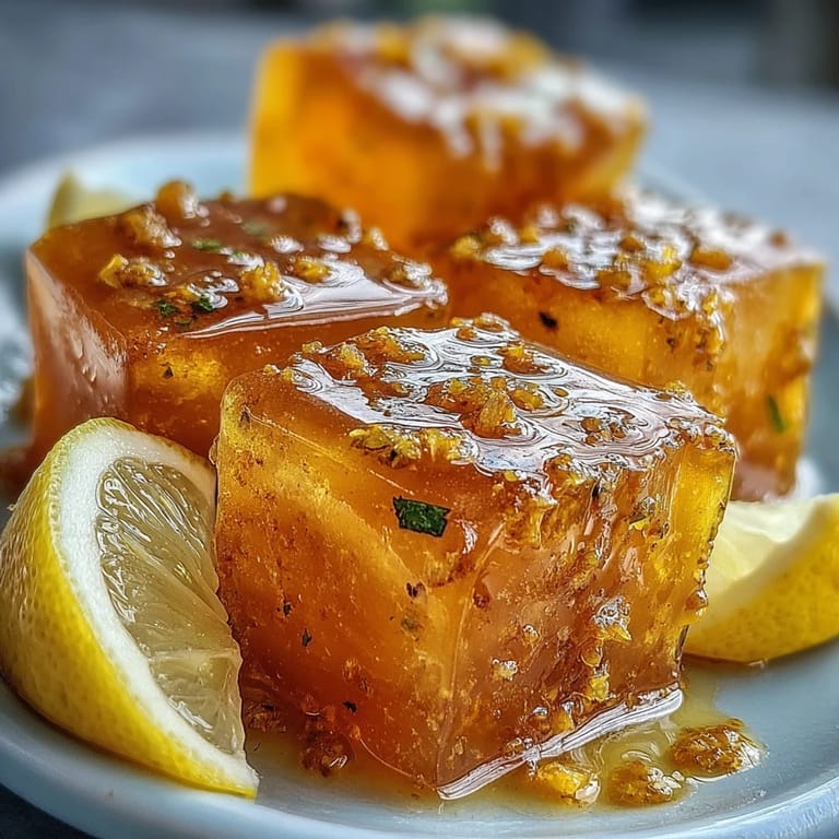 A close-up shows vibrant orange-hued Lemon Ginger Turmeric Wellness Cubes with visible specks of ginger and turmeric, perfect for health-focused smoothies.  