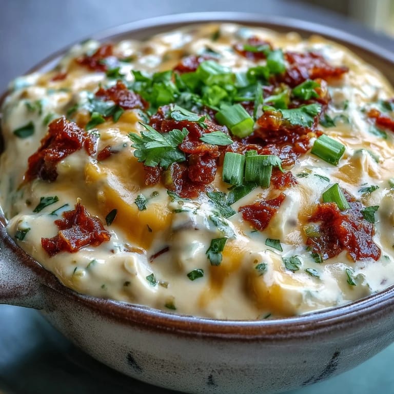 Steaming bowl of homemade Queso Dip with rich cheese, jalapeños, and tomatoes, perfect for game day snacking.