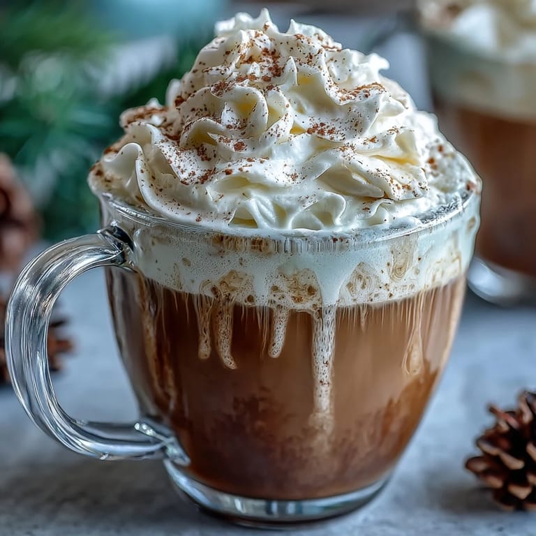 Rich and creamy Christmas chai latte with black tea, holiday spices, and a sweet whipped cream garnish.