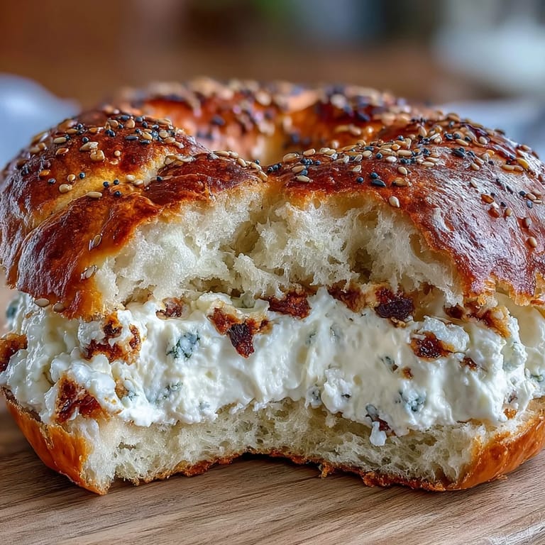 Fluffy, homemade cottage cheese bagels baked to golden perfection, offering a nutritious twist on a classic favorite.  