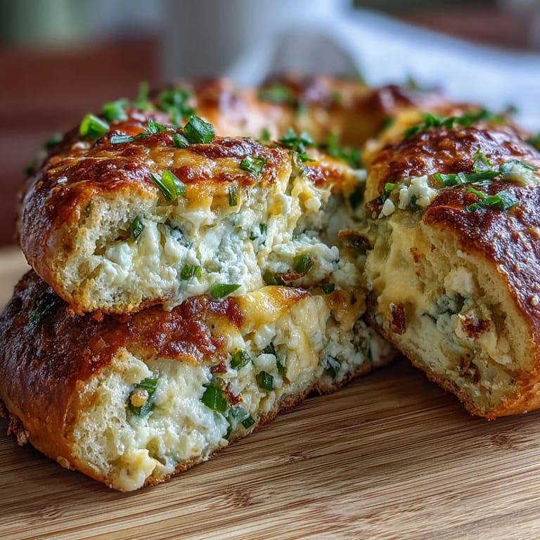 Golden-brown bagels studded with melty cheddar and fresh jalapeño pieces, offering a high-protein, savory snack.  