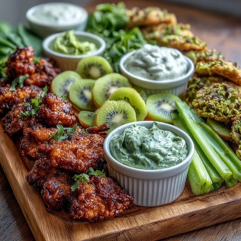 Celebrate with a colorful St. Patricks Day Treats Board featuring crisp vegetables, savory snacks, and sweet green candies.