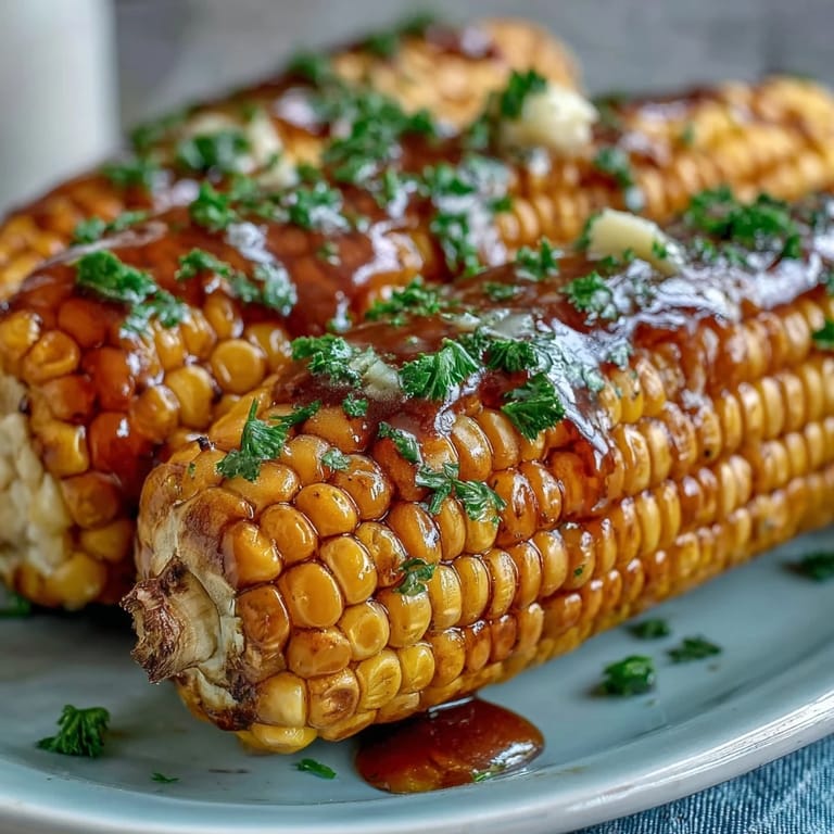 Garlic butter microwave corn on the cob, sweet and tender kernels coated in rich, savory butter, perfect for a quick summer side.