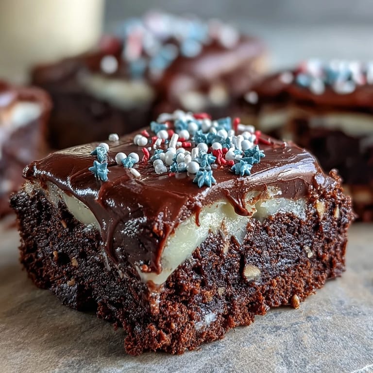 Delicious 4th of July Firecracker Brownie Bites, fudgy mini treats perfect for patriotic celebrations.