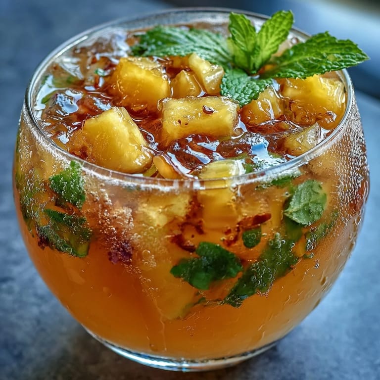 Tropical Grad Party Punch featuring sparkling lemonade and fresh fruit garnishes.