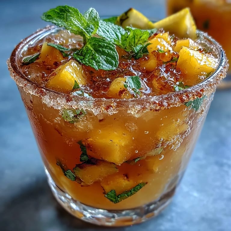 Refreshing Grad Party Punch bursting with mango and pineapple for celebration.