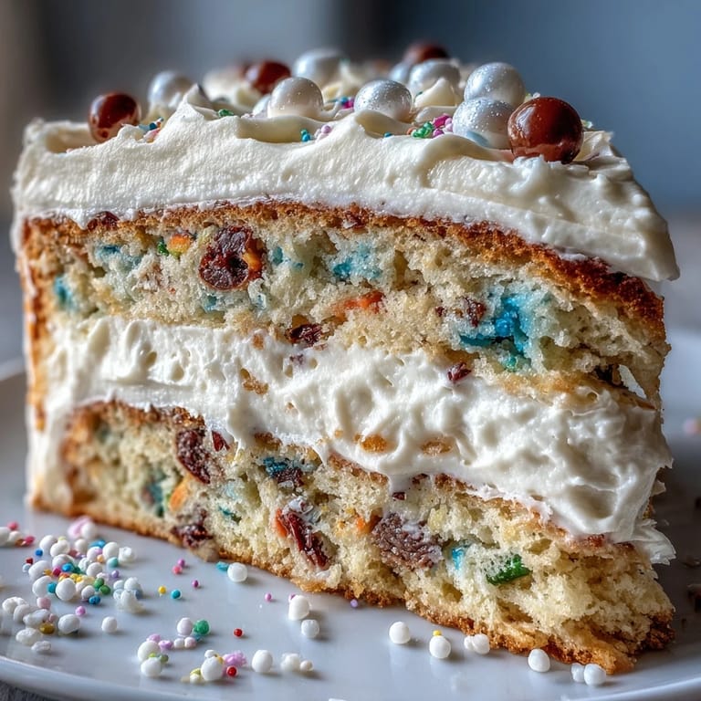 Festive Class of 2026 Confetti Cake, a celebratory treat with vibrant rainbow sprinkles.