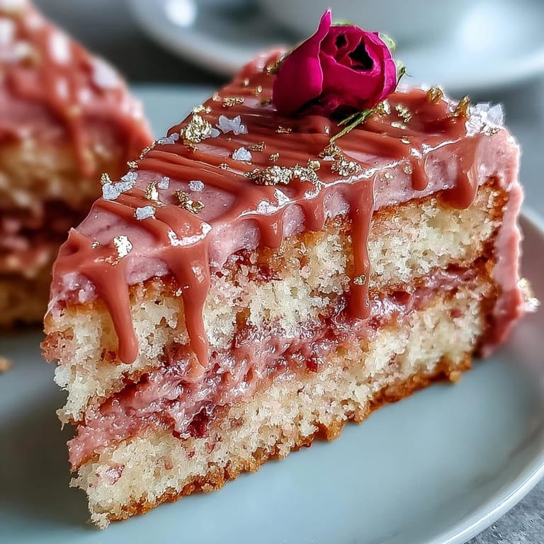 This stunning Bridal Shower Rosé Velvet Cake overflows with delicious rosé flavor.